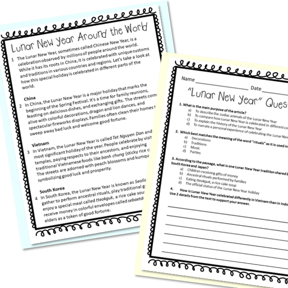 5 Classroom Activities for Lunar New Year